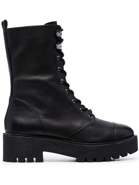 michael kors bryce leather boot|Michael Michael Kors Bryce Platform Combat Boot .